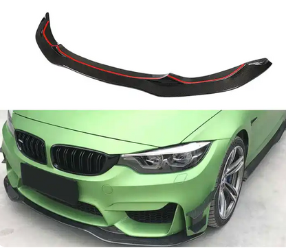 BMW M3/M4 F80/F82/F83 Kohlefaser-Frontsplitter im runden Stil