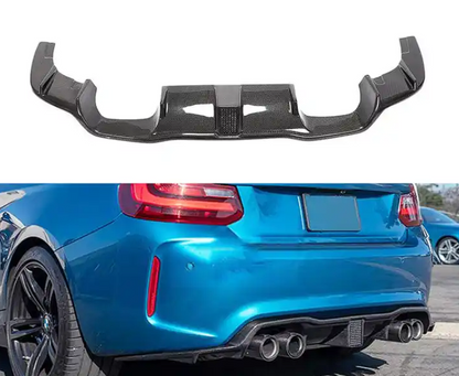 BMW F87 M2 Competition Heckdiffusor aus Kohlefaser mit LED