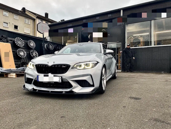 BMW M2 Competition F87 Kohlefaser-Frontsplitterlippe